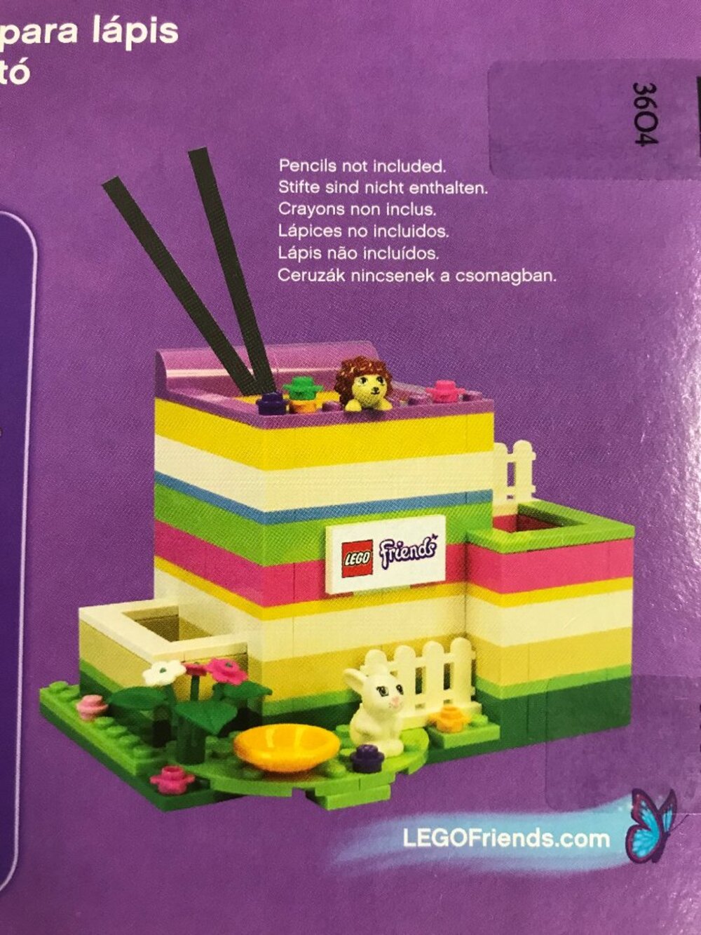 LEGO Friends Pencil Holder 40080 Retired 2013 NIB Sealed - Picture 3 of 5
